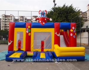 jeu de combo gonflable de clown avec slide n inside obstacles