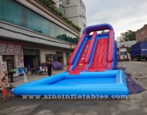 glissière gonflable commerciale de piscine d'explosion d'enfants