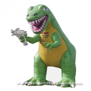 Géant gonflable de la publicité de dinosaures