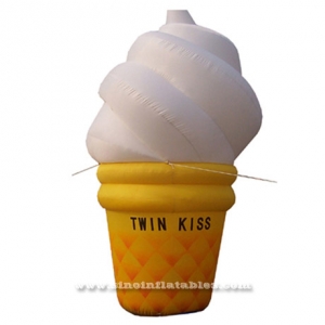 lits jumeaux baiser gonflable de crème glacée