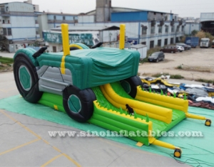 glissière de tracteur gonflable géante de qualité commerciale