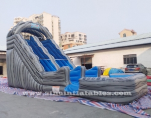 toboggan gonflable commercial pour enfants grande piscine