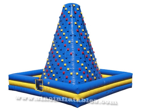 giant tower inflatable rock climbing wall