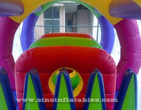 kids race tunnel inflatable obstacle course