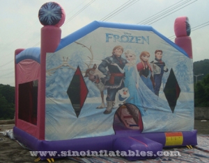 château de saut d'obstacles congelé enfants commerciaux avec toboggan