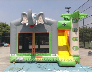 maison de rebond gonflable d'éléphant d'enfants