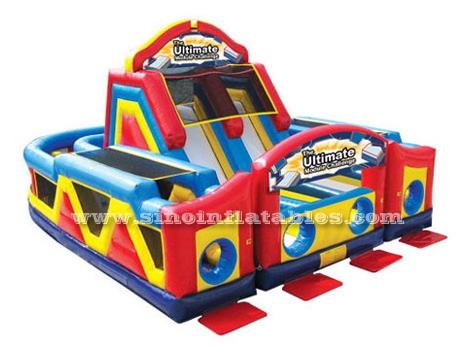 Colorful kids inflatable obstacle