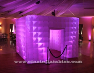 Booth photo gonflable de tube LED