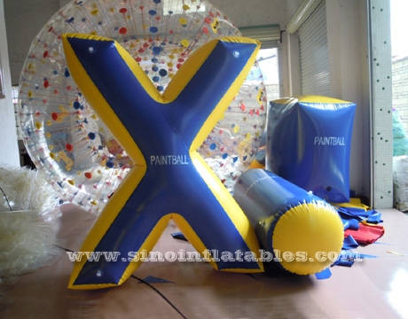 giant X inflatable paintball bunker
