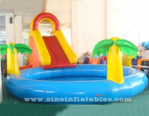 glissière gonflable de piscine de jungle d'enfants d'intérieur de qualité marchande
