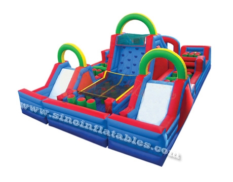 Giant commercial kids inflatable obstacle