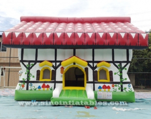 videur gonflable coloré de maison de rêve d'enfants