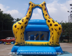 château gonflable gonflable de grande girafe d'enfants