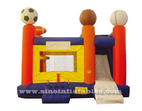 Rugby theme inflatable jump house