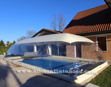 transparent inflatable pool dome