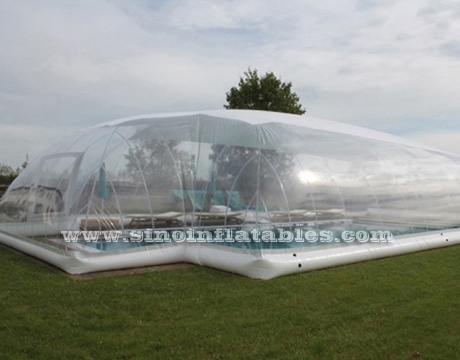 transparent inflatable pool dome