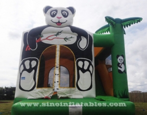 château gonflable combo gonflable de panda d'enfants d'arrière-cour