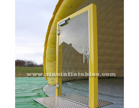10m Dia. big yellow inflatable golf tent