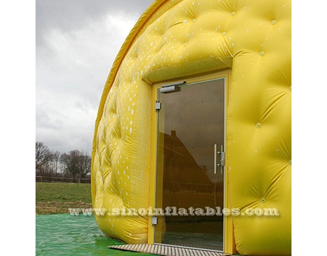 10m Dia. big yellow inflatable golf tent