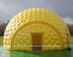  10m Dia. grande tente de golf gonflable jaune