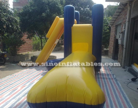 adults inflatable water blob with jump platform
