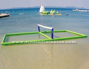 terrain de volleyball gonflable géant flottant