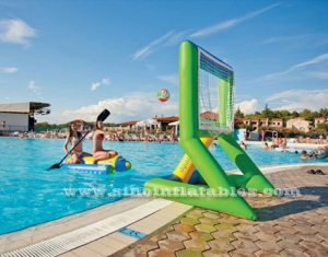 but de water-polo gonflable portable d'été