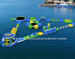 parcours d'obstacles flottant gonflable géant pour enfants adultes n