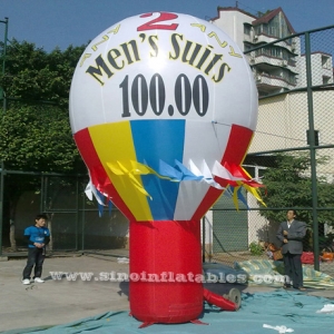 costumes des hommes publicité ballon gonflable au sol