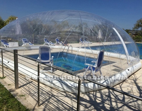 clear inflatable pool cover