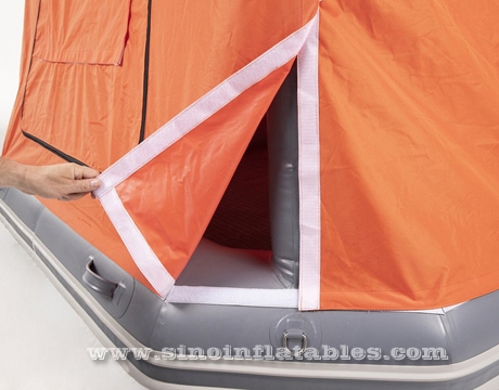 enclosed airtight inflatable floating tent