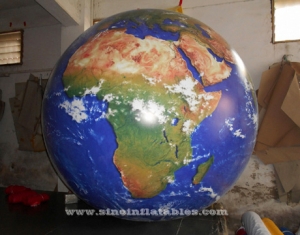 ballon gonflable de publicité de carte du monde