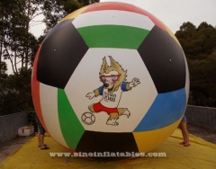ballon gonflable d'hélium de la publicité de coupe du monde