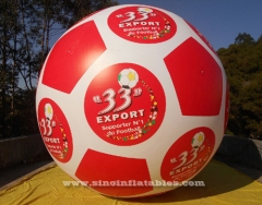 ballon gonflable d'hélium de la publicité de football