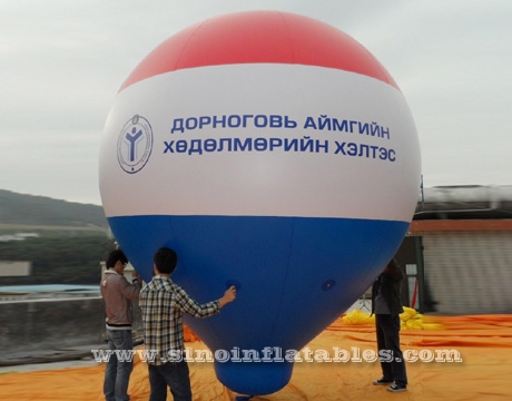 giant advertising inflatable zeppelin