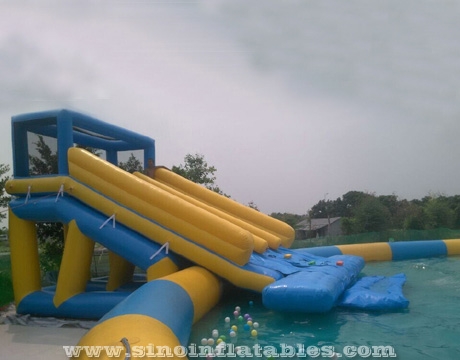 kids N adults big inflatable water park on land