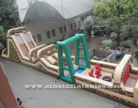 adults boot camp inflatable obstacle course