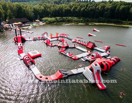 boot camp giant inflatable floating water park for adults