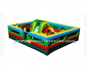 aire de jeux gonflable pour enfants avec obstacles