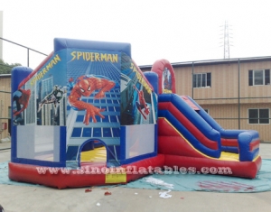 Enfants Spiderman Château de saut gonflable avec glissière