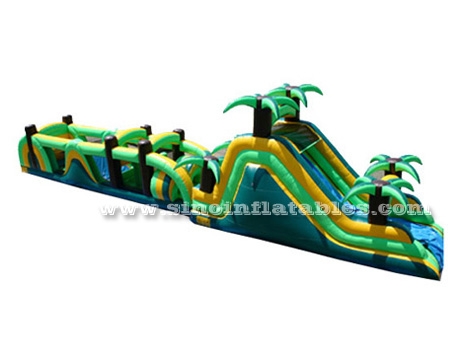 kids tropical inflatable interactive game