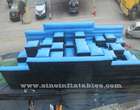 challenge hill kids N adults inflatable obstacle course