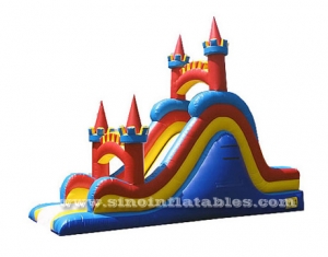 toboggan gonflable commercial pour enfants avec tour du château