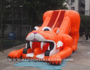 6 mètres de haut géant Saber-Tooth diapositive de tigre gonflable