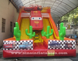 glissière de voiture gonflable de course de vitesse d'enfants