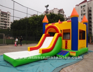 château gonflable de saut de l'eau d'enfants commerciaux avec la piscine