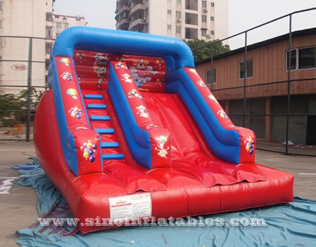 red clown kids inflatable slide