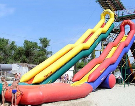 high tower sharp inflatable water slide