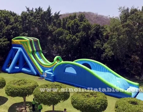 adults giant inflatable dropkick water slide