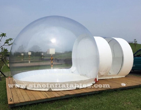 clear top resort inflatable bubble camping tent
